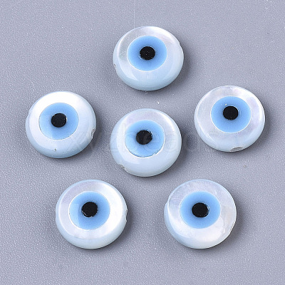 Natural White Shell Mother of Pearl Shell Beads LS-SSHEL-N034-51-1