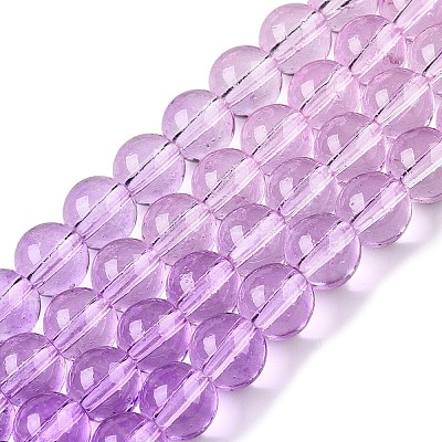 Baking Paint Transparent Glass Beads DGLA-M001-8mm-01-1