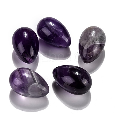 Natural Amethyst Pendants G-P438-D-10-1