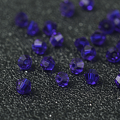 Faceted Bicone Imitation Crystallized Crystal Glass Beads X-G22QS072-1