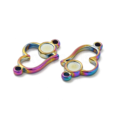 Ion Plating(IP) 304 Stainless Steel Cabochon Connector Settings STAS-B032-11MC-1