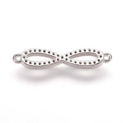 Brass Cubic Zirconia Links ZIRC-K070-11P-1
