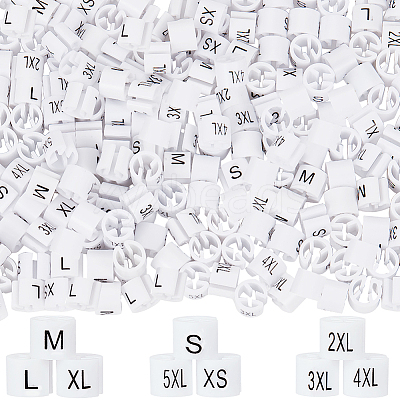 234Pcs 9 Style XS~5XL Plastic Clothing Trouser Size Markers KY-CP0001-10-1