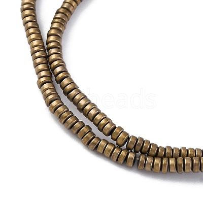 Electroplated Non-magnetic Hematite Beads Strands G-P571-A01-01H-1