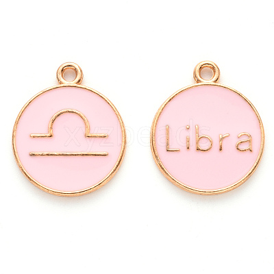 Alloy Enamel Pendants X-ENAM-S124-01A-09K-1