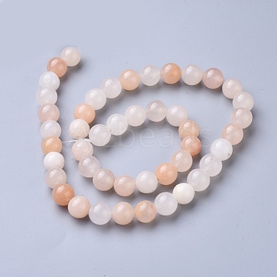 Natural Pink Aventurine Beads Strand G-P397-01-1