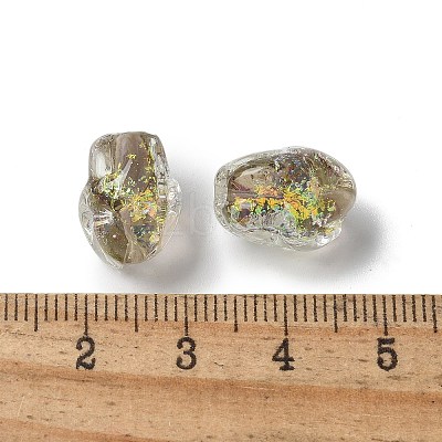 Handmade Foil Lampwork Beads Strands FOIL-Z001-06D-1