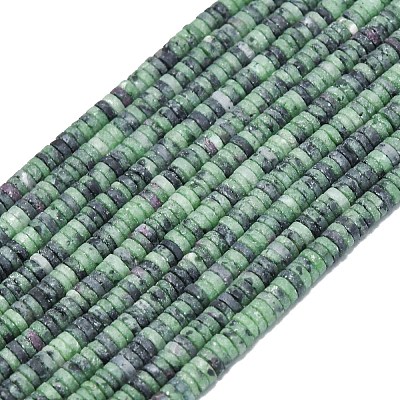Natural Ruby in Zoisite Beads Strands G-P575-B29-4x1mm-1