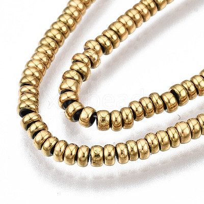 Electroplate Non-magnetic Synthetic Hematite Beads Strands G-T114-85G-1
