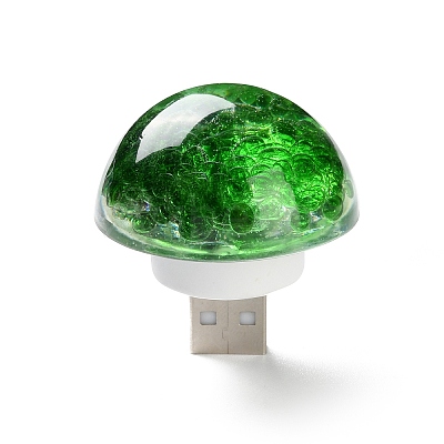 Resin & Epoxy Resin Decor Plate Night Light DJEW-K030-01D-1