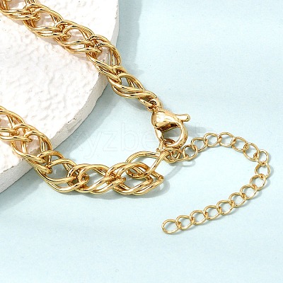 6.5MM 304 Stainless Steel Double Link Chain Necklaces for Women Men SA-CBA37BC-22G-1