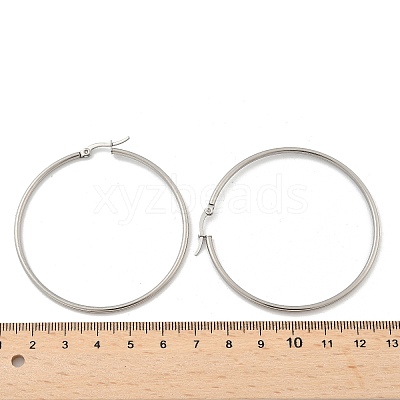Tarnish Resistant 304 Stainless Steel Big Hoop Earrings EJEW-F105-04P-1