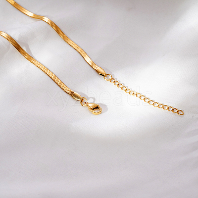 304 Stainless Steel Y-Shaped Snake Chain Lariat Necklaces for Women FZ8531-1