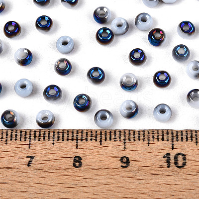 6/0 Half Plated Glass Beads SEED-N008-04D-1