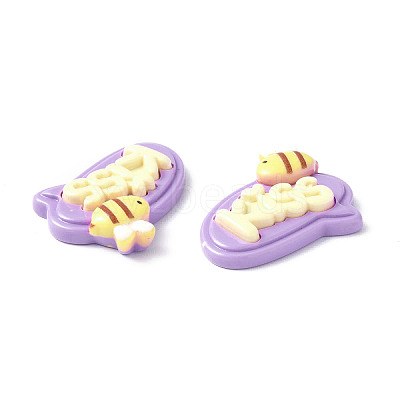 Opaque Resin Cabochons LS-CRES-P023-01D-1