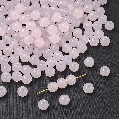 Imitation Jade Acrylic Beads SACR-S188-08mm-09-1