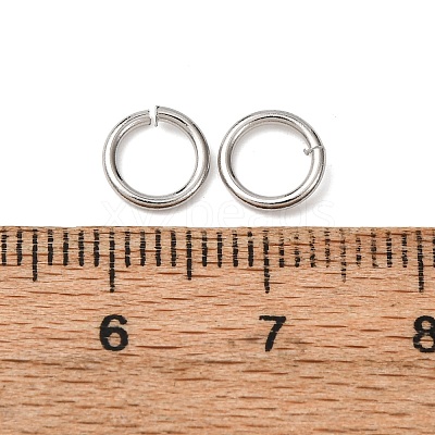Tarnish Resistant 304 Stainless Steel Open Jump Rings STAS-N015-10-7x1mm-1