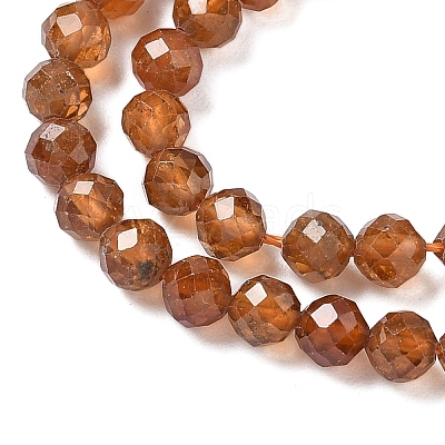 Natural Garnet Beads Strands G-F509-13-4mm-01-1