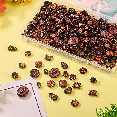257Pcs Opaque Acrylic Beads OACR-TA0003-67-1