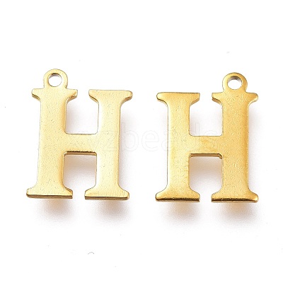 PVD Vacuum Plating  304 Stainless Steel Charms STAS-H112-H-G-1