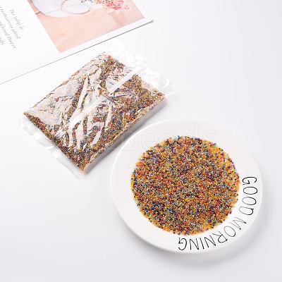 12/0 Round Glass Seed Beads SEED-US0003-2mm-TR-1