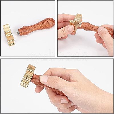 1Pc Brass Stamp Head DIY-OC0008-33C-1