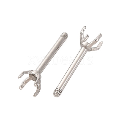 304 Stainless Steel Stud Earring Findings STAS-B091-02A-02P-1