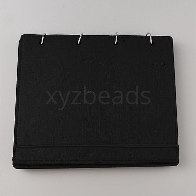 4 Pages Felt Shoe Charms Collection Binder Book ODIS-WH0030-49A-1