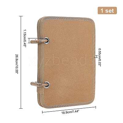 Velvet Brooch Pin Display Organizer DJEW-WH0011-04A-1