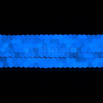 Synthetic Luminous Stone Beads Strands G-C086-01B-08-1