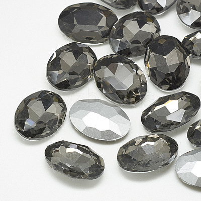 Pointed Back Glass Rhinestone Cabochons RGLA-T080-13x18mm-03-1