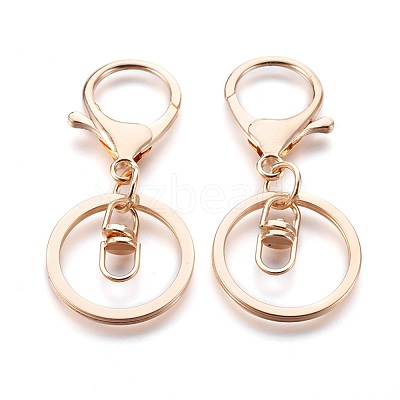 Alloy Keychain Clasp Findings X-IFIN-F151-02G-1