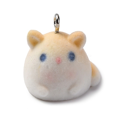 Flocky Animal Resin Pendants FIND-S001-05H-1