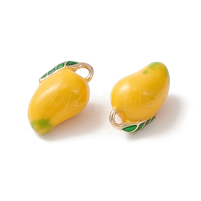 2Pcs Brass Enamel Charms KK-YW0001-89-1