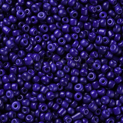 Baking Paint Glass Seed Beads SEED-S002-K6-1