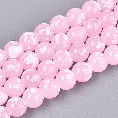 Baking Paint Glass Beads X1-DGLA-N015-8mm-02-1