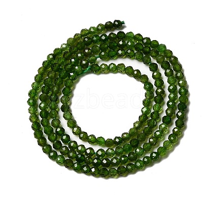 Natural Green Diopside Beads Strands G-NH0046-A01-01-1