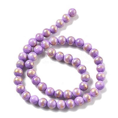Natural Mashan Jade Beads Strands G-A255-A01-01G-1