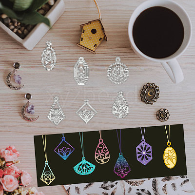 Pendant Carbon Steel Cutting Dies Stencils DIY-WH0309-1654-1