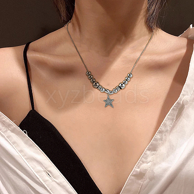 201 Stainless Steel Grooved European Beads STAS-DC0015-64-1