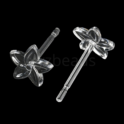 Resin Stud Earring Findings X1-FIND-H046-14-1