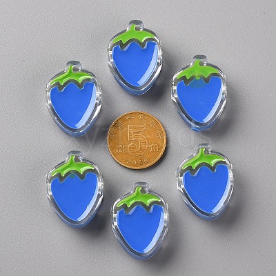 Transparent Enamel Acrylic Beads X1-TACR-S155-003K-1