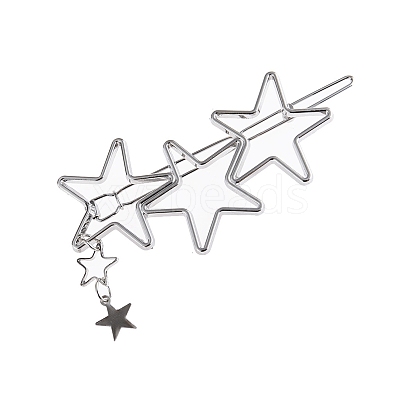 Alloy Hollow Geometric Hair Pin OHAR-PW0001-476P-1