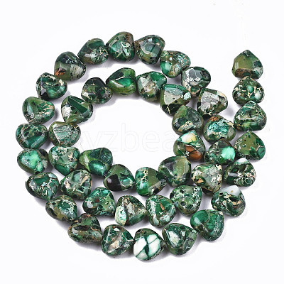 Natural Imperial Jasper Beads Strands G-S366-065C-1