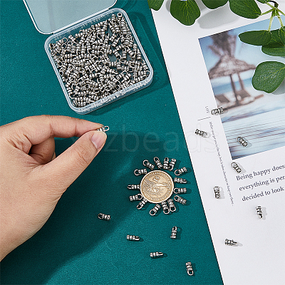 150Pcs Alloy Cord Ends FIND-FH0008-75-1