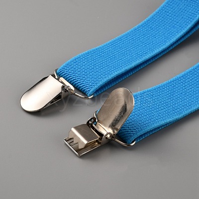 Adjustable Polyester Y-Shaped Heavy Duty Suspenders AJEW-WH0307-23B-1