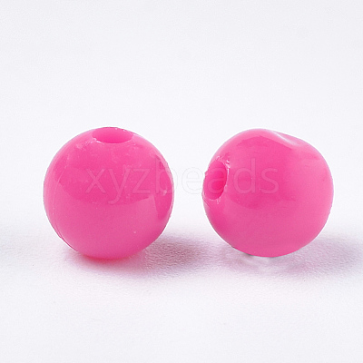 Opaque Plastic Beads KY-T005-6mm-603-1