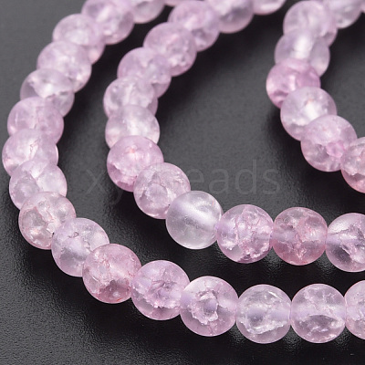 Crackle Glass Beads Strands GLAA-S192-D-006D-1
