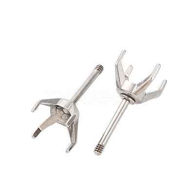 304 Stainless Steel Stud Earring Findings STAS-B091-02A-06P-1