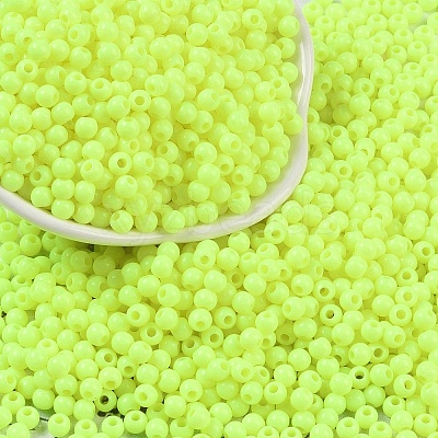Opaque Acrylic Beads SACR-A007-01A-12-1
